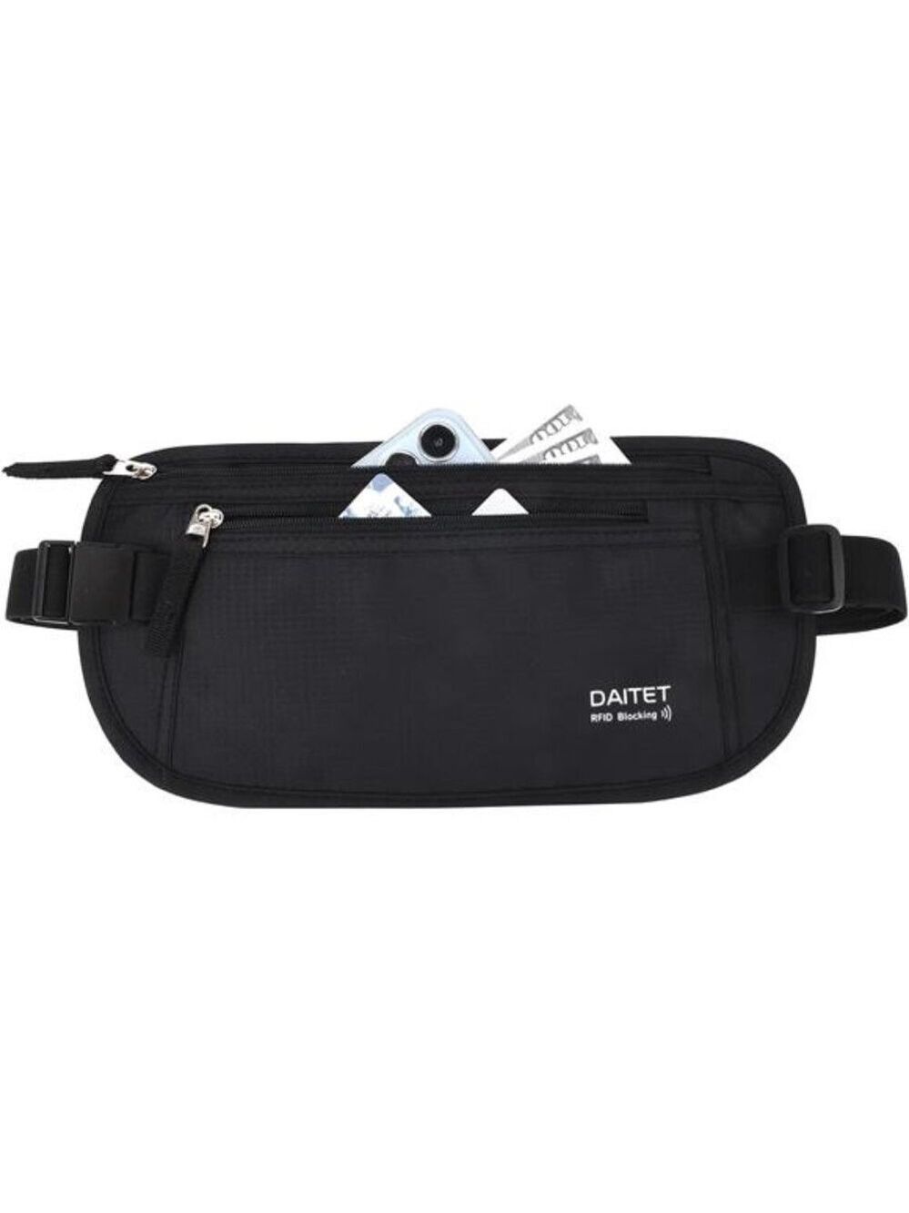 Hidden Money Belt Passport Holder RFID Blocking Travel Wallet Fanny Pack Waist